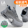 2025新款夏季款劳保鞋防砸防刺穿欧标钢包头凯夫拉底EVA底灰色低帮安全鞋 商品缩略图6
