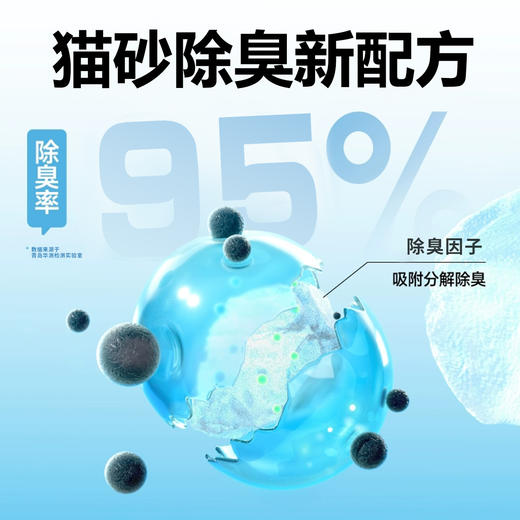 玲宠宠物猫砂膨润土豆腐混合猫砂活性炭除臭易结团可冲厕奶香绿茶2.5kg 商品图2