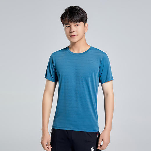夏季圆领速干短袖男女薄款排汗透气弹力户外运动登山徙步半袖T印标 商品图4