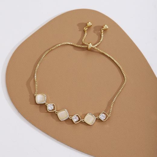 仿猫眼石手链精致小众高级感简约百搭手链4869 商品图0