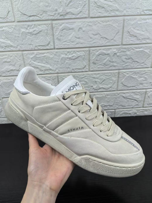 正品 MONO WAY 男鞋 头层牛皮材质 做旧款 超轻上脚舒适百搭休闲款 码数 41-45各几双 商品图6