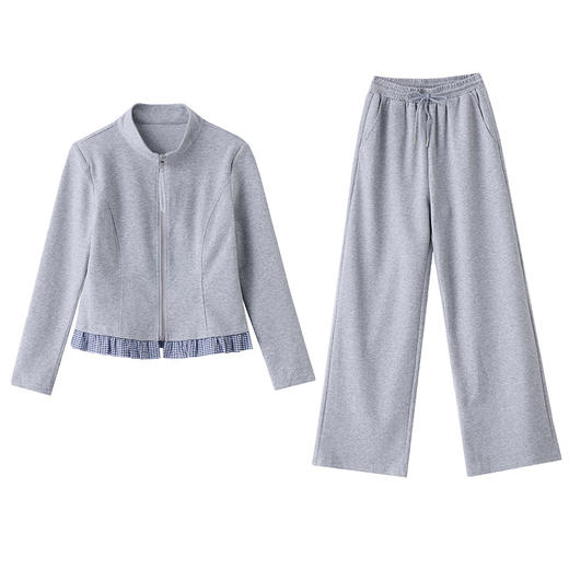 休闲卫衣套装春秋款中年妈妈气质宽松减龄显瘦运动两件套 JYJ2519 商品图4