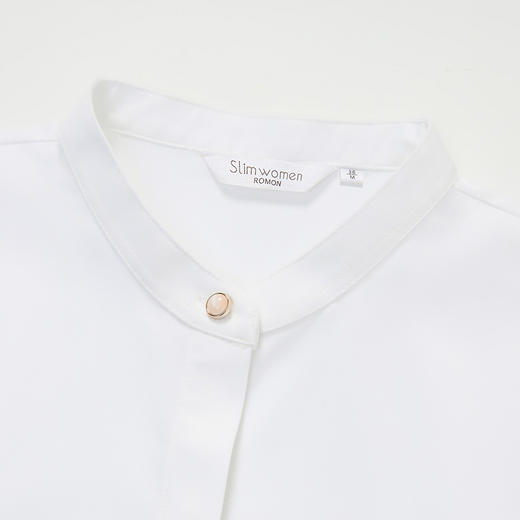 【含莫代尔 】罗蒙女士舒适微弹长袖衬衫温柔气质商务日常衬衣女 商品图5