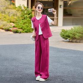 显瘦时尚洋气时髦减龄显瘦马甲三件套BBL2553-3