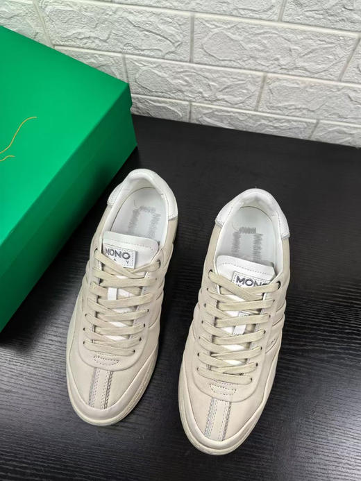 正品 MONO WAY 男鞋 头层牛皮材质 做旧款 超轻上脚舒适百搭休闲款 码数 41-45各几双 商品图0