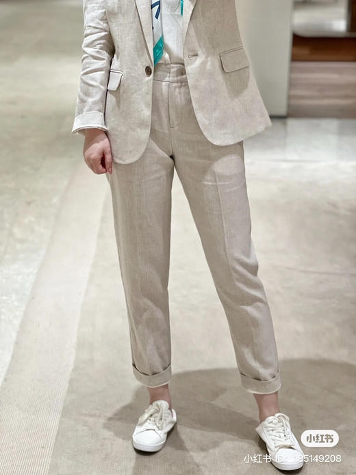 46-1 独家圆正 小禾 经典亚麻西服套装 无染色雨露麻 椰子壳纽扣 炒鸡多手工 商品图7