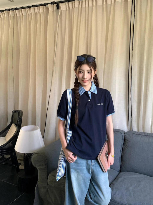 缪缪25早春polo针织短袖T恤（TM） 商品图7