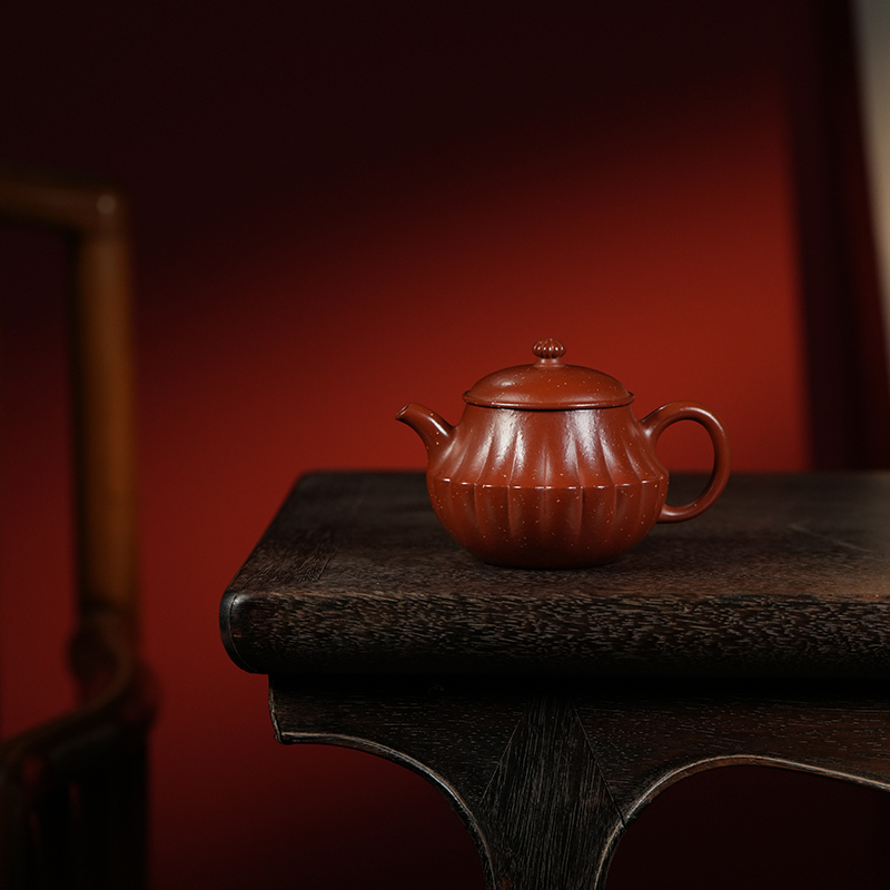 龙德堂陶艺 汤宣武制《喜础》170cc 金砂大红袍  库存请咨询客服