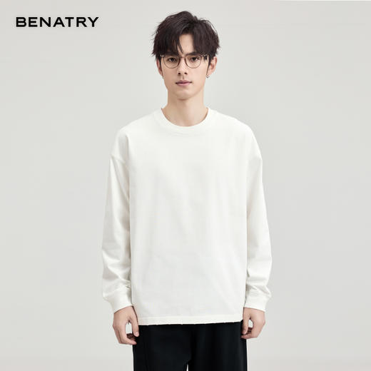 贝纳川时尚磨破长袖T恤ECF113001 商品图5