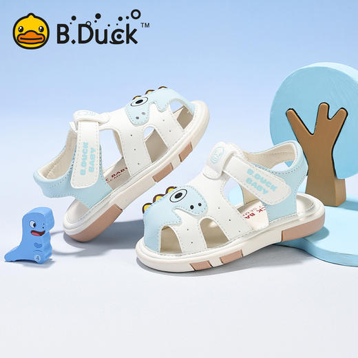 B.Duck小黄鸭童鞋夏季儿童凉鞋18-23 BY2686814 商品图1