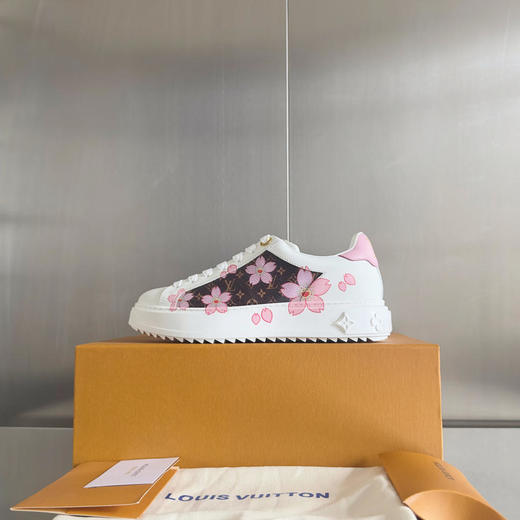 驴家LVxTM村上隆联名款驴牌L家TimeOut樱花系列休闲小白鞋运动鞋（HC） 商品图3