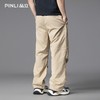 PINLI品立2025夏季新款直筒伞兵裤潮牌男百搭休闲长裤GD252117308 商品缩略图4