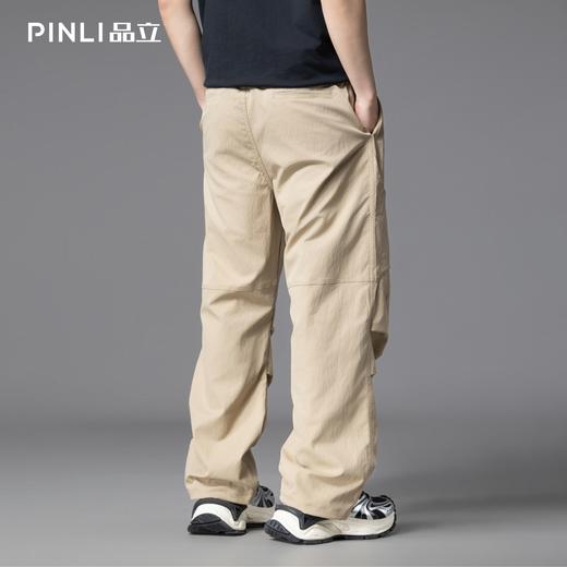 PINLI品立2025夏季新款直筒伞兵裤潮牌男百搭休闲长裤GD252117308 商品图4