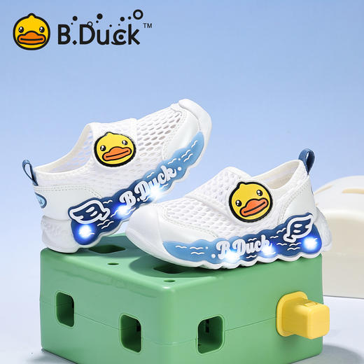 B.Duck小黄鸭童鞋夏季儿童运动鞋23-35 B1686953 商品图5