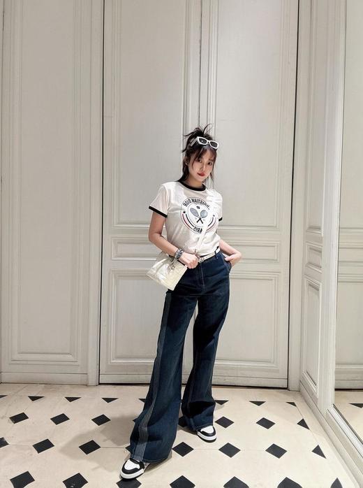 迪奥25Ss春夏新款网球拍印花圆领T恤（DQJ） 商品图6