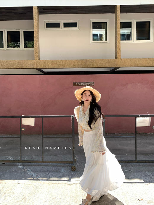 Read Nameless /绝美贝壳流苏上衣+白色波点大长裙 2025/4/7 商品图3