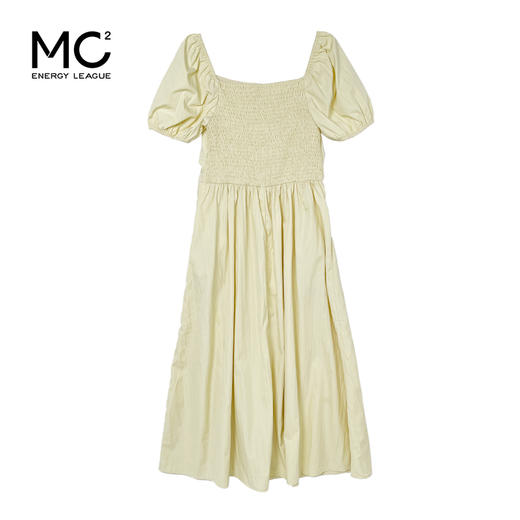 女装方领胸部打褶连衣裙-1318Q5221008 商品图4