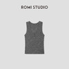ROMI STUDIO“基础灵魂”羊毛混纺花纱弹力U领吊带背心 RW25SS40078 商品缩略图0