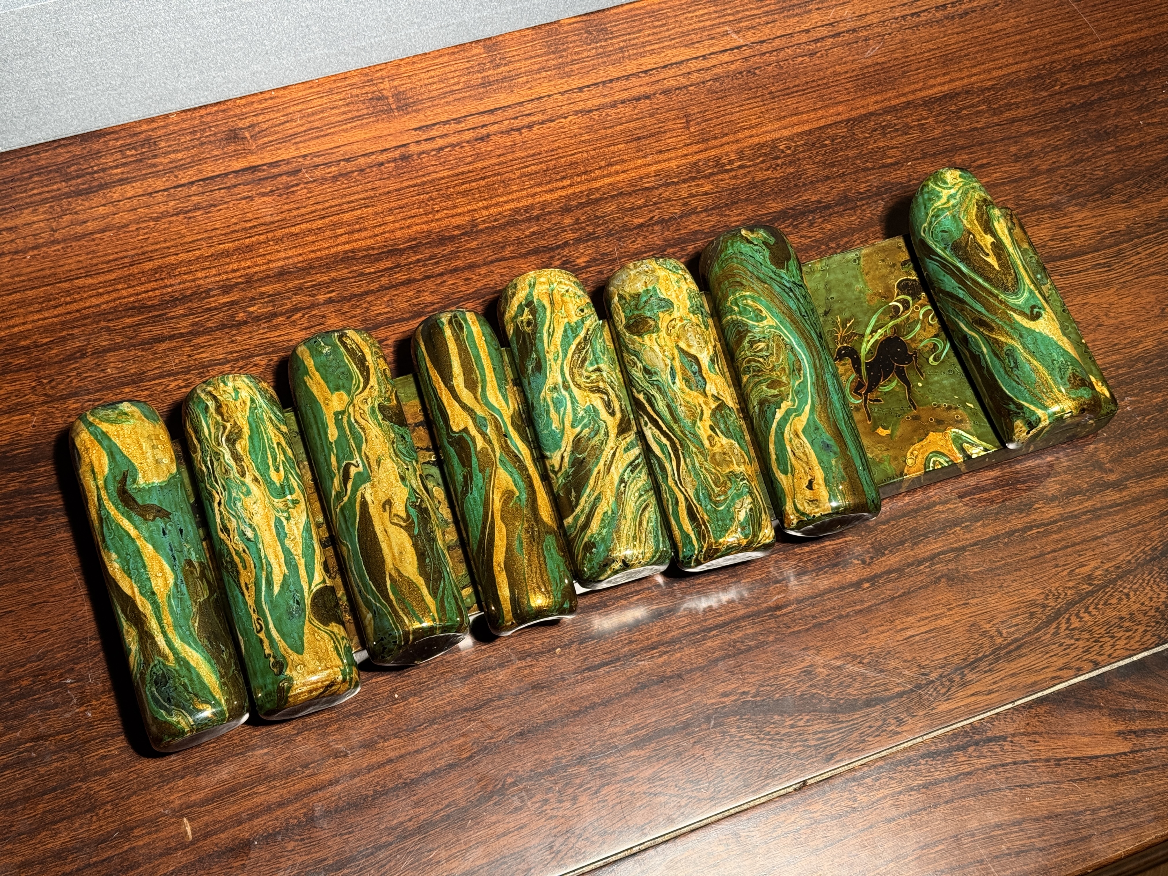 三希堂  流霞系列  大漆敦煌茶则