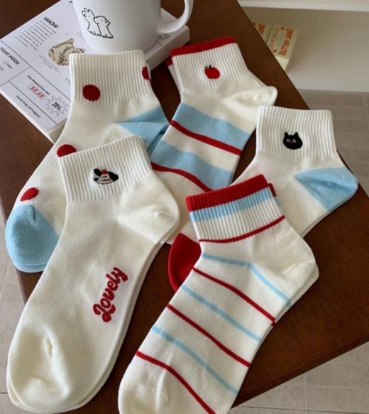 💰️19.9🉐10双❗️ 🔥韩版日系小狗小猫短袜🐱 😻真的奶到我辣！好日系风好学院~~ 🐾嗷呜~藏不住对小短袜喜欢！春夏bi备 实拍图可看品质 所见所得📷 商品图6