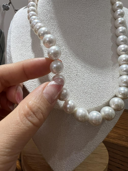 47-3 母亲节特惠 9-11mm极强光 正圆微瑕 爱迪生珍珠项链 45cm 限时1800 商品图7