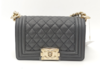 CHANEL香奈儿BOY 香槟金扣 荔枝纹颗粒牛皮单肩斜挎包 小号 灰芯片款 商品缩略图0