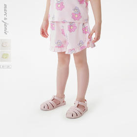 【凉感】马克珍妮女童甜美花边短裤宝宝裤子2025年夏装新款550796