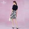 乔万尼夏季简约格子花朵半身裙EB2D822 商品缩略图4