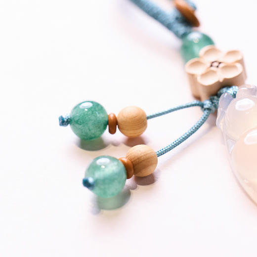 【敦煌富贵豆玉髓玛瑙挂件】 玉髓玛瑙富贵豆钥匙扣 四季常青福豆汽车包包挂饰创意挂件 商品图4