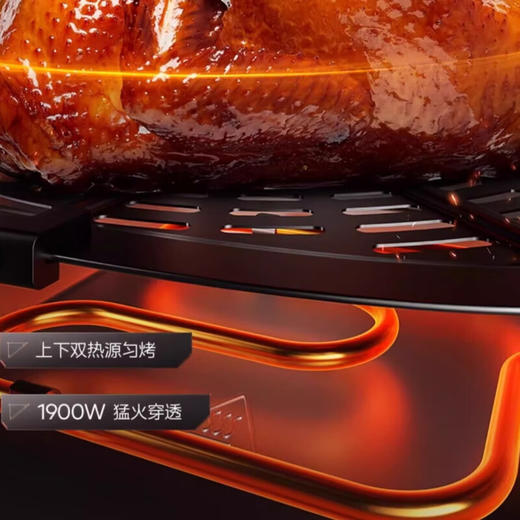 Midea/美的  空气炸锅家用大容量可视免翻面炎烤多功能MF-KZC6591 商品图2