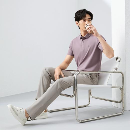 【新疆棉】柒牌抗菌短袖Polo衫男夏季薄款商务休闲抗皱翻领上衣128T72590 商品图3