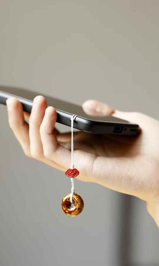 大漆 琥珀金【平安扣】挂件 商品图8