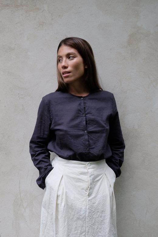 elsa esturgie 圆领长袖纽扣衬衫 商品图5