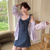 西遇薄款宽松衬衫套装女夏季新款荷叶边碎花吊带裙两件套SS050482/SS050483 商品缩略图0
