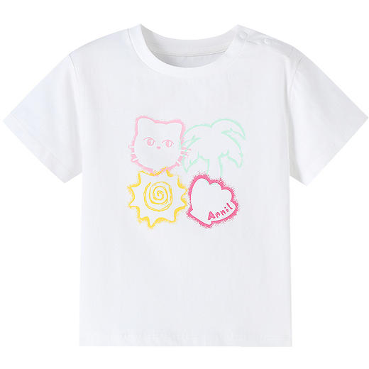 【实体店同款】女童圆领短袖针织衫夏季新款安奈儿童装XG521694 商品图5