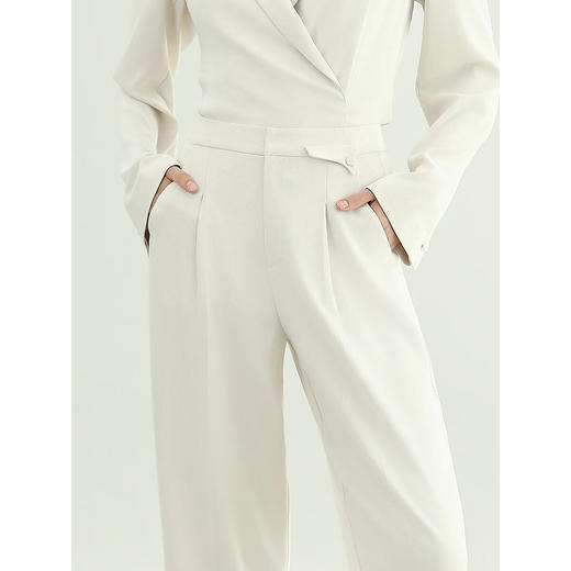 COCOBELLA[防晒UPF50+]凉感休闲裤女25夏奢感捏褶长裤PA0031 商品图2