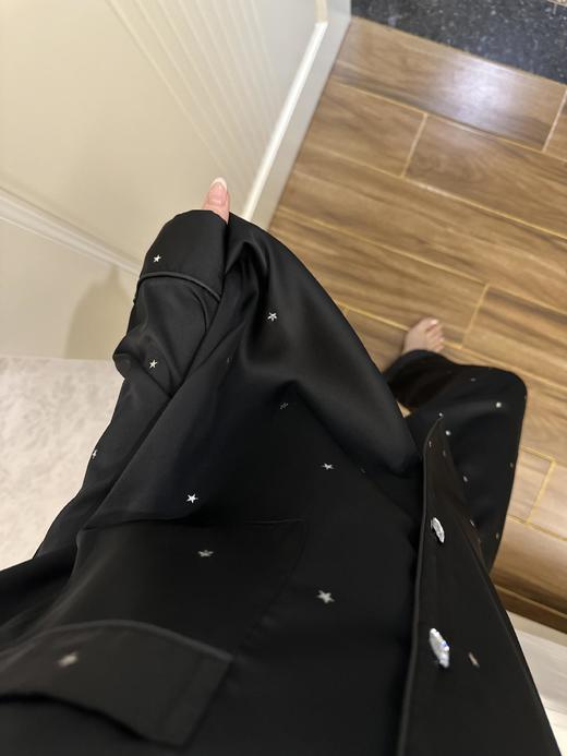 高级感星星冰丝睡衣春夏缎面家居服套装遛弯睡衣 商品图10