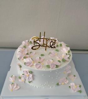 甜蜜粉色奶油小花  夹心可选