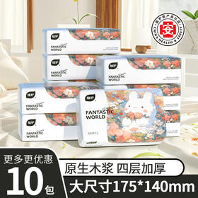 植护气垫纸面巾奇妙童话10包1袋快递袋装