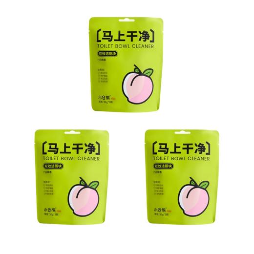 小仓熊 双效洁厕块3颗*3袋 白桃味  610301 商品图0