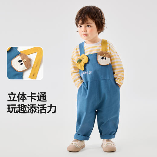 【好可爱】嘟嘟家宝宝背带裤2025春季新款儿童裤子春装男童长裤潮 商品图1