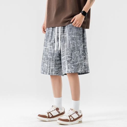 【DSL】大依优型大码短裤五分裤大号裤子弹力透气加肥加大夏季松紧腰宽松运动沙滩裤 商品图1