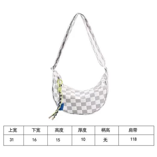 「四款配色！加厚面料」包包女新款休闲帆布包 大容量斜挎饺子包高级感小众腰包箱包 商品图4