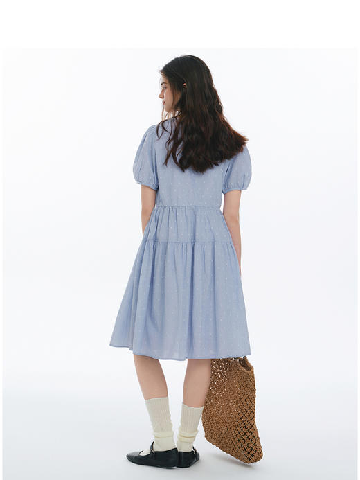 Teenie Weenie小熊简约连衣裙女春季女中长裙TTOW25M405Z 商品图4