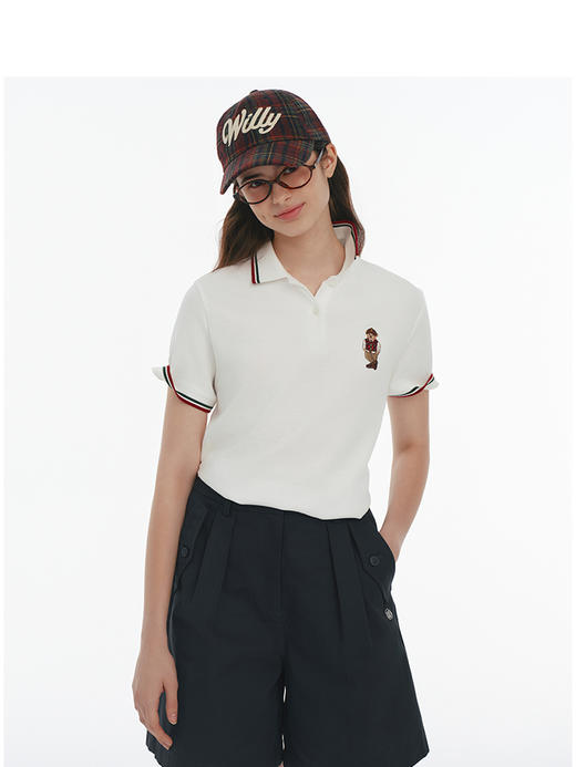 Teenie Weenie小熊卡通POLO衫T恤女春季女t恤TTHW25M501Z 商品图0