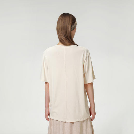 ROMI STUDIO“休闲简约”100棉软糯肤感宽松圆领短袖T恤RW24LST1003【发货时效25天】 商品图1