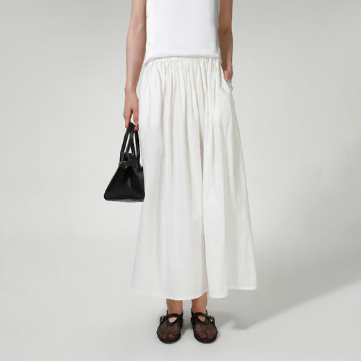 ROMI STUDIO “温柔独白” 100%长绒棉纸皱感磨毛盐缩半裙 421X5077 商品图0