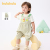 巴拉巴拉宝宝短袖套装男童背带裤两件套2025新款可爱 商品缩略图1