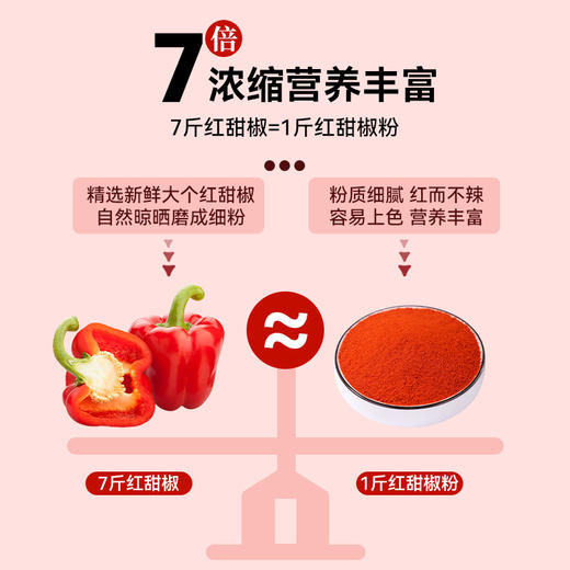 红甜椒粉无添加超红上色辣椒粉面不辣特香商用烘焙调料烟熏甜椒粉 商品图3