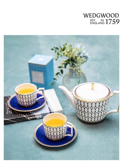 WEDGWOOD金粉年华2杯2碟骨瓷咖啡杯精致送礼威基伍德金粉年华婆金红+午夜蓝2杯2碟套装 商品图3
